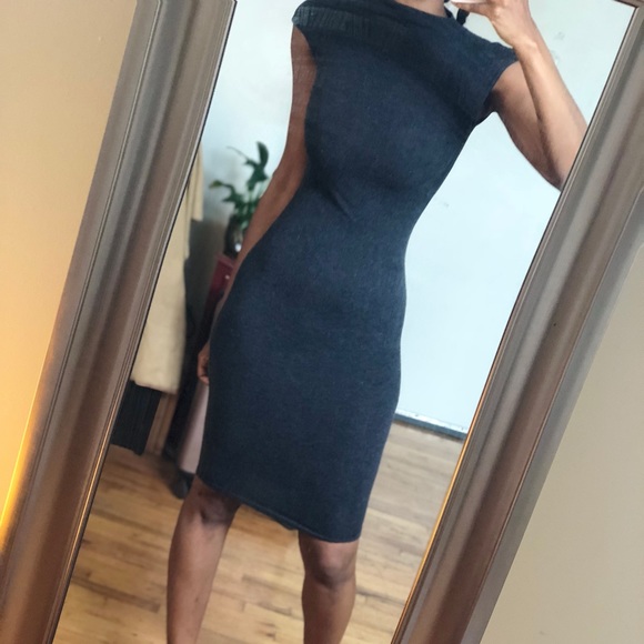 H&M Dresses & Skirts - Grey Bodycon Midi Dress